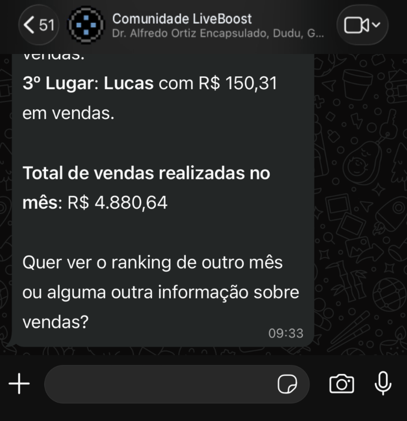 GMV atribuído +21.267% vs. lives anteriores